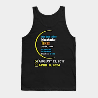 2024 Total Solar Eclipse April 8 In Texas Waxahachie Tank Top